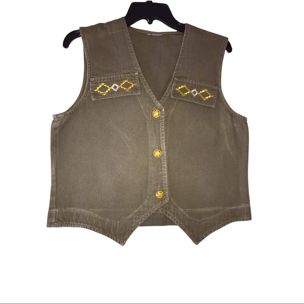 Tapestry/ vest jeans